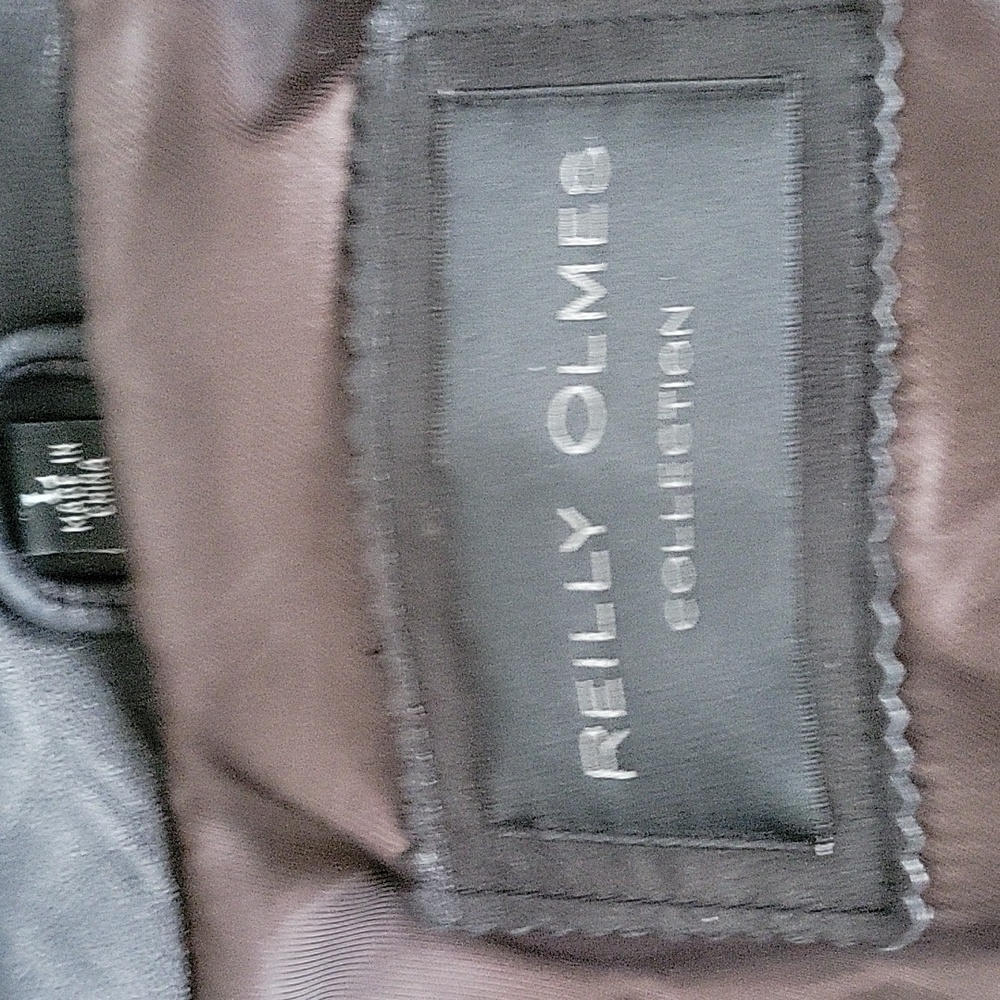Reilly Olmes Collection Vintage Black Leather Jacket View 3